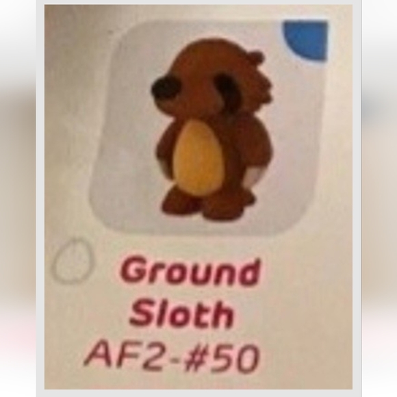 2023 Adopt Me! Mystery Pets Series Common Ground Sloth - Picture 3 of 3